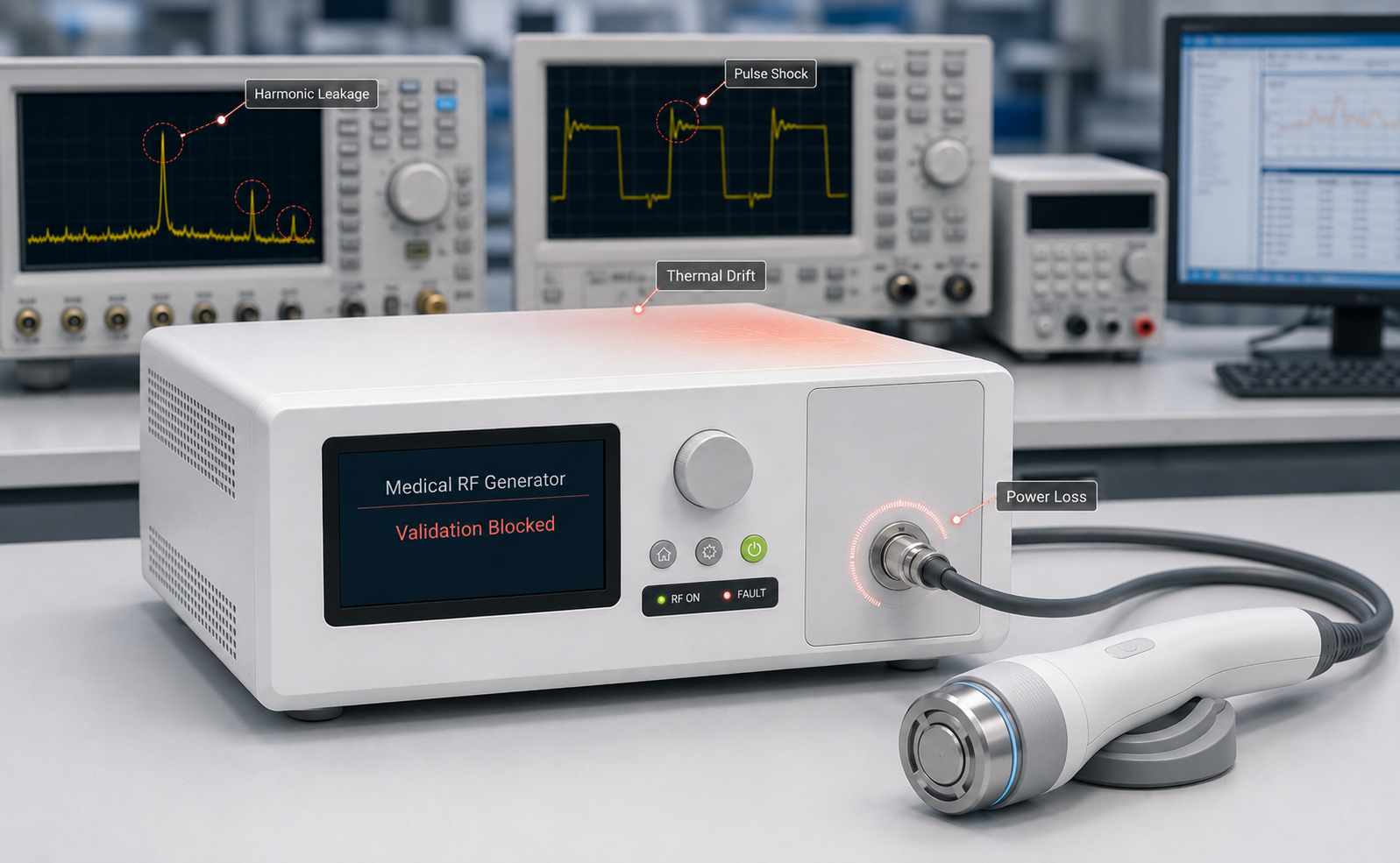 Complex Lab Setup representing OEM validation pressure