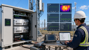 RF Power Amplifier reliability test overview with full-band RF checks, burn-in, thermal stress, DC input variation, VSWR faults, alarm verification, and test reports