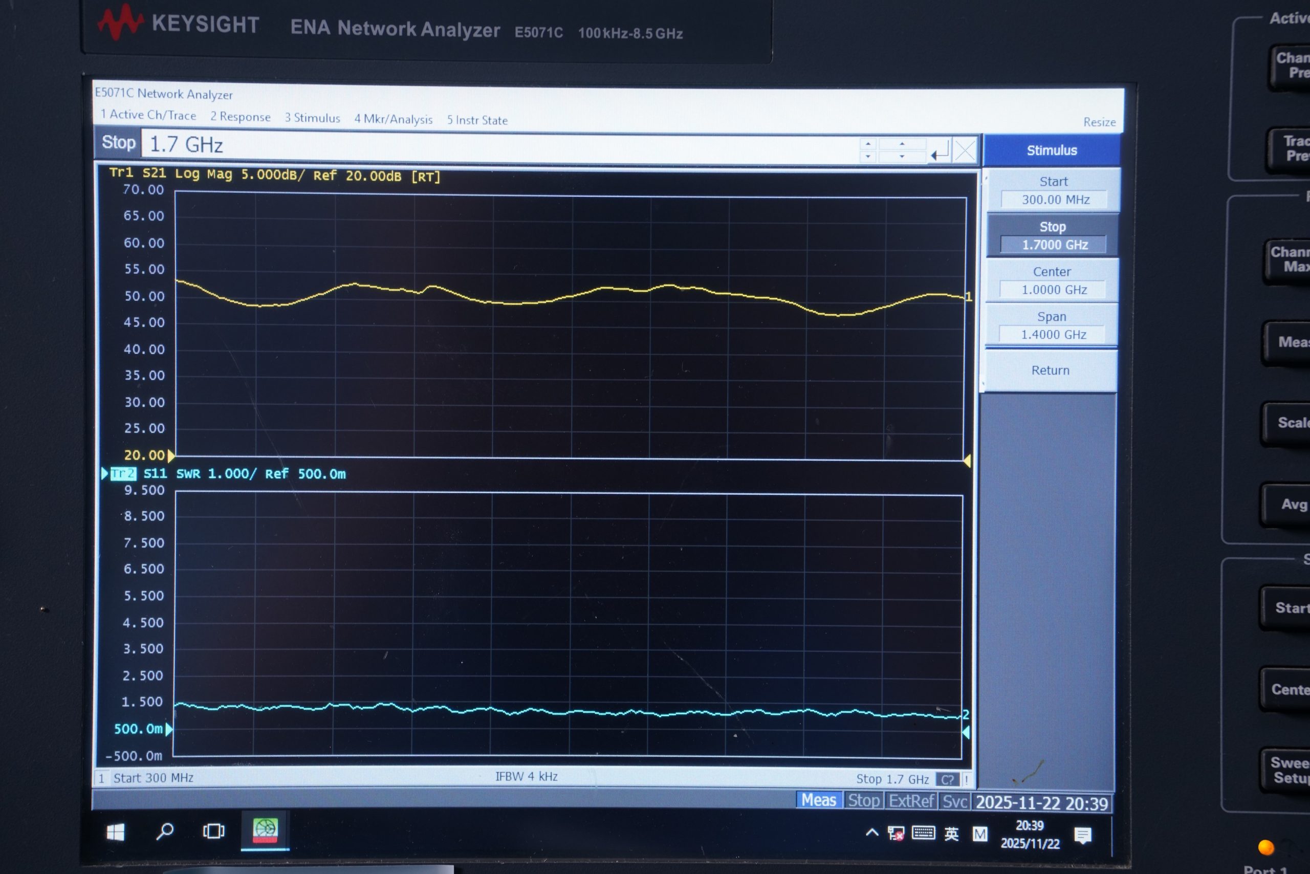 Gain Flatness Verification