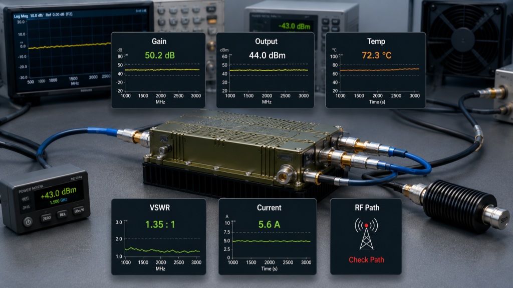 Narrowband and wideband RF PA module selection based on fixed target bands or multiple operating windows
