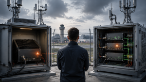 RF Power Amplifier redundancy decision comparing one high-power module with multiple redundant modules