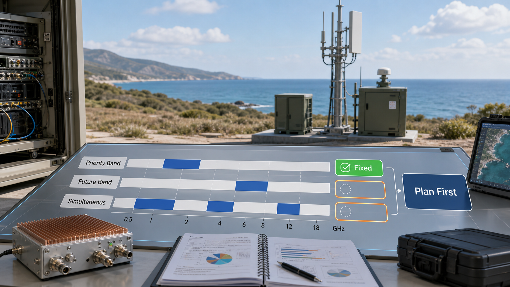 C-UAS threat band plan before RF PA module selection