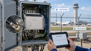 RF Power Amplifier Harness Crimping reliability review showing stable power, ground, control feedback, and field-ready wire harness validation.