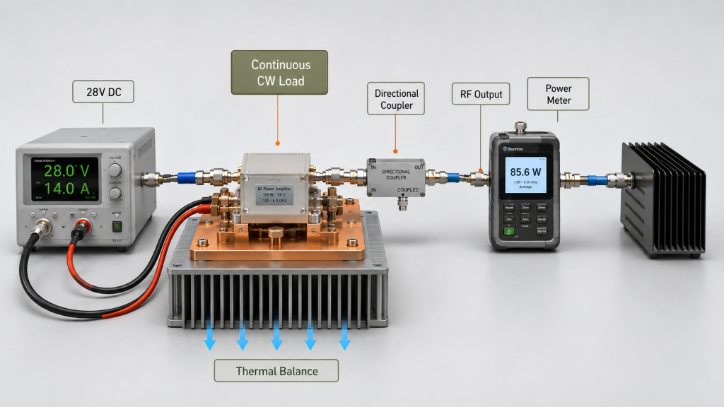 How to Evaluate RF PA Efficiency Under CW Operation