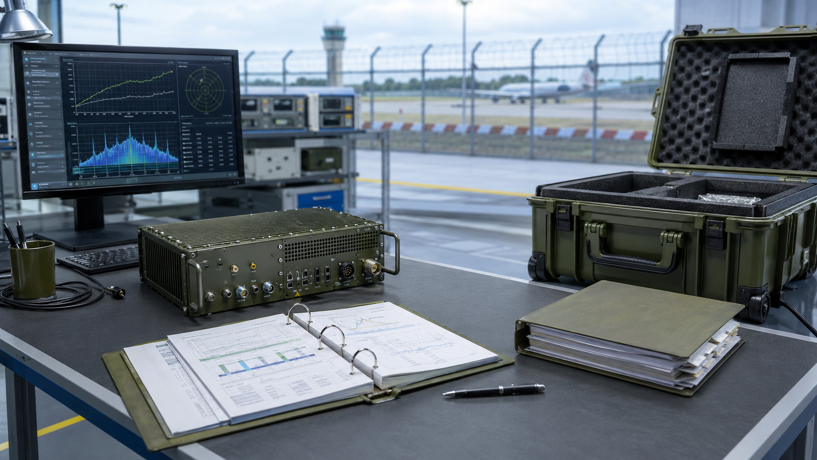 C-UAS RF PA acceptance checklist with shipment evidence pack, S/N-linked RF data, burn-in records, protection logs, and release decision