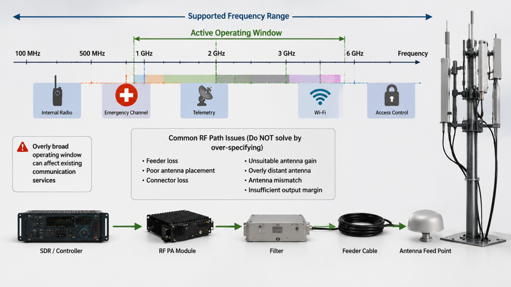 Wide Supported Frequency Range Creates Integration Risk
