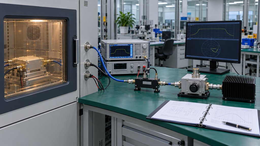 Targeted RF PA mismatch verification using a thermal chamber and RF test setup to close a specific qualification evidence gap