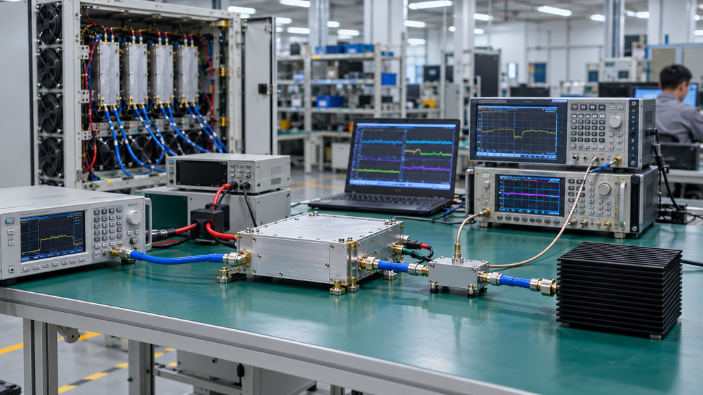 Multi-band C-UAS RF amplifier system with multiple PA modules in one cabinet